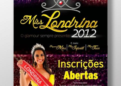 Cartaz Miss Londrina - 2012