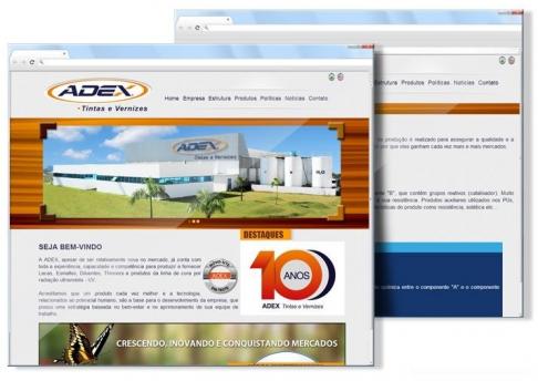 Site Adex Tintas Industriais