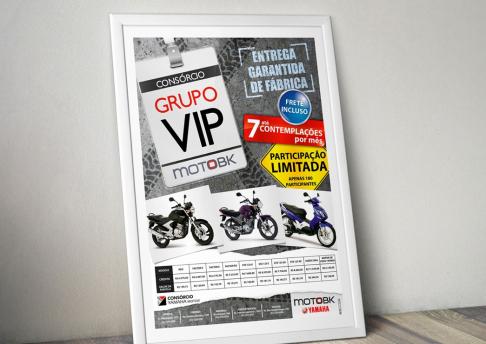 Cartaz Motobk Yamaha - Grupo Vip