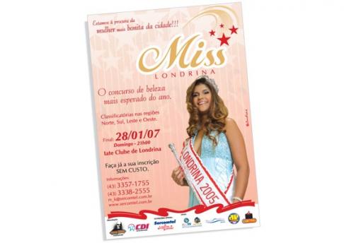 Cartaz Miss Londrina - 2007