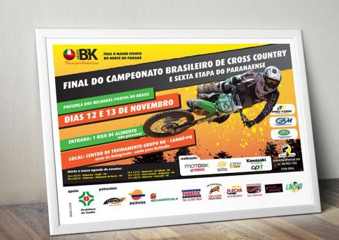 Cartaz Grupo BK - Motocross
