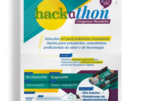 Cartaz Sistema FIEP - Hackathon Congresso Moveleiro