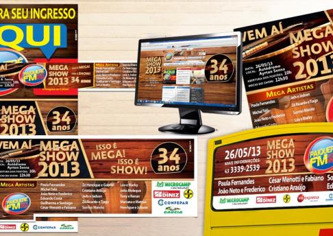 Mega Show Paiquerê FM - 2013